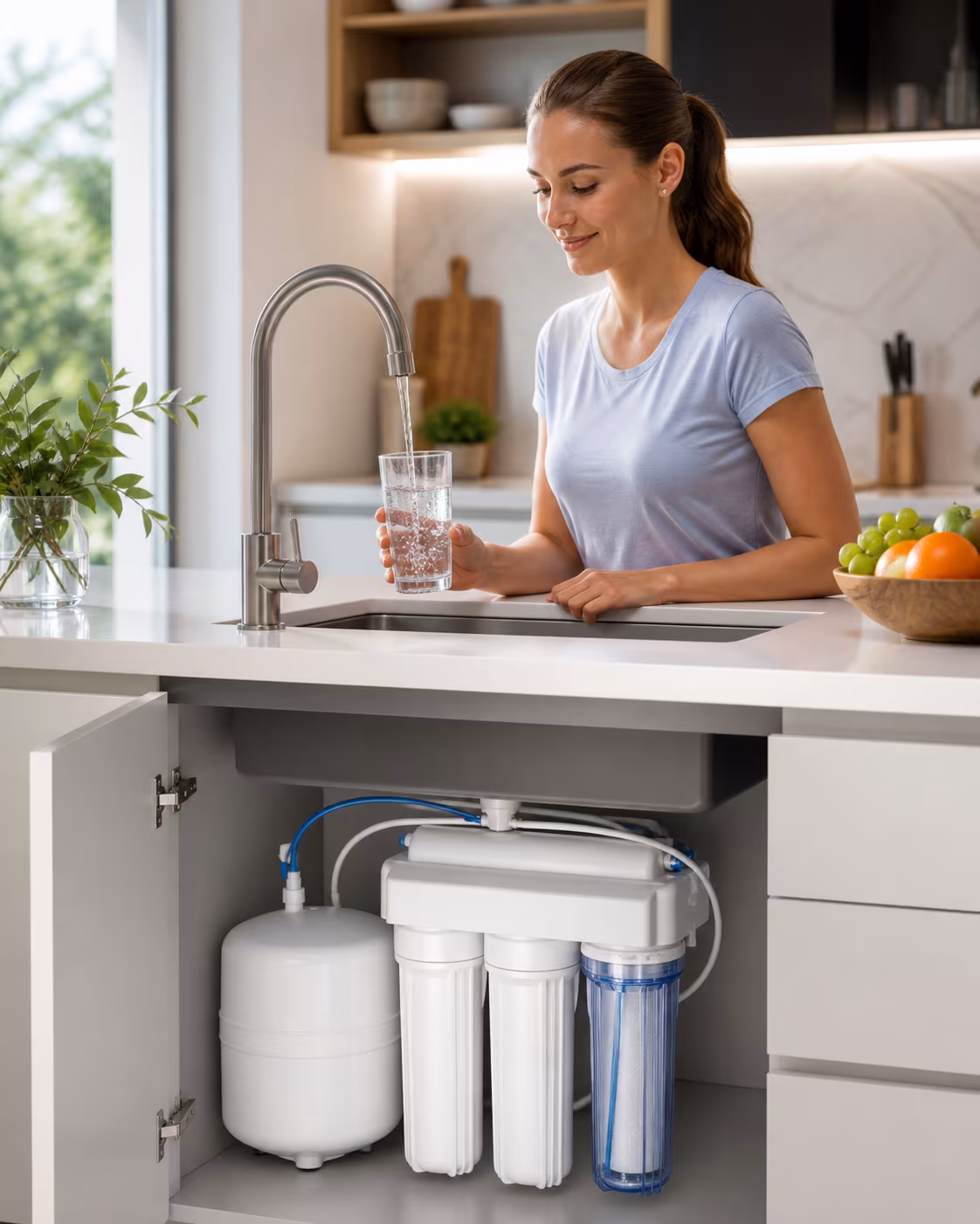 Trinkwasser enthärten und Haustechnik schützen.
